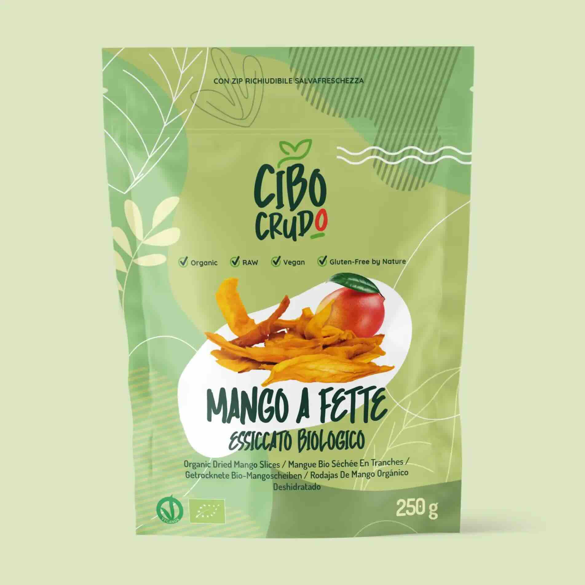Mango Essiccato A Fette Crudo Bio - Raw Organic - 250g